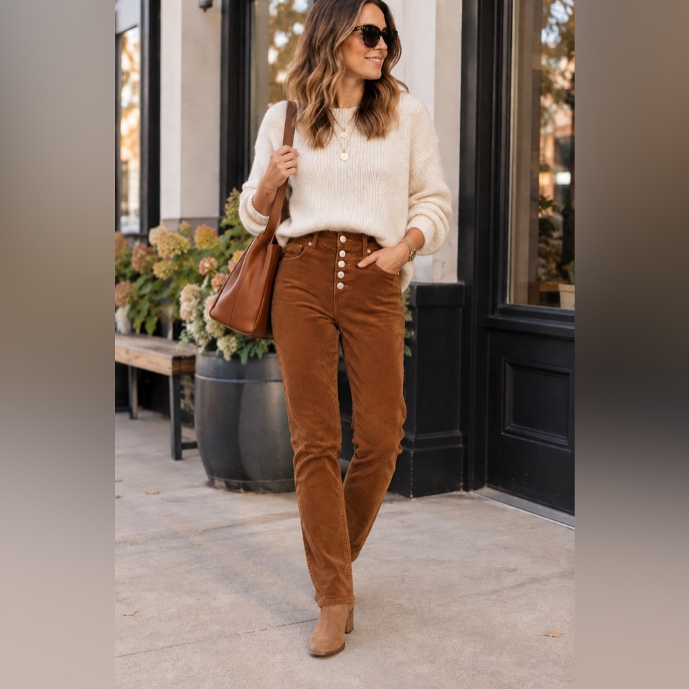 GAP Corduroy High Rise Universal Legging Pants